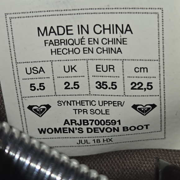 Roxy Devon Charcoal Embossed Ankle Boot Size 5.5 FREE SHIPPING! - Picture 10 of 10